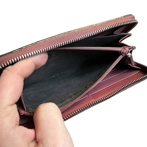 Authentic GUCCI GG Supreme Floral Blooms Pink & Tan Large Zippy Wallet with Box - Picture 9 of 12